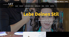 Desktop Screenshot of creativeart-fuer-haare.de